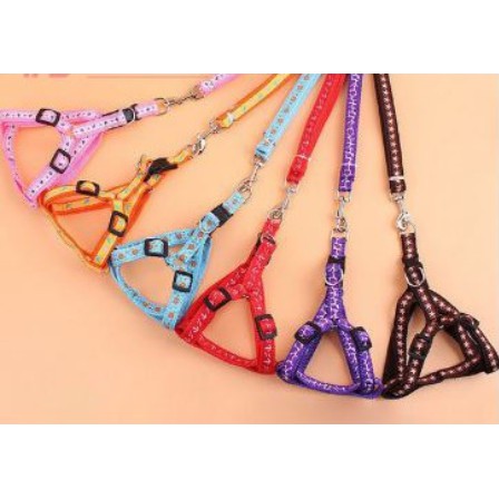 Dây + yếm 2 lớp cho chó mèo size 1 cm,
