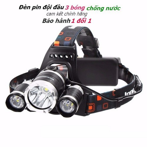 Đèn pin đội đầu cmon power 3 bóng led siêu sáng