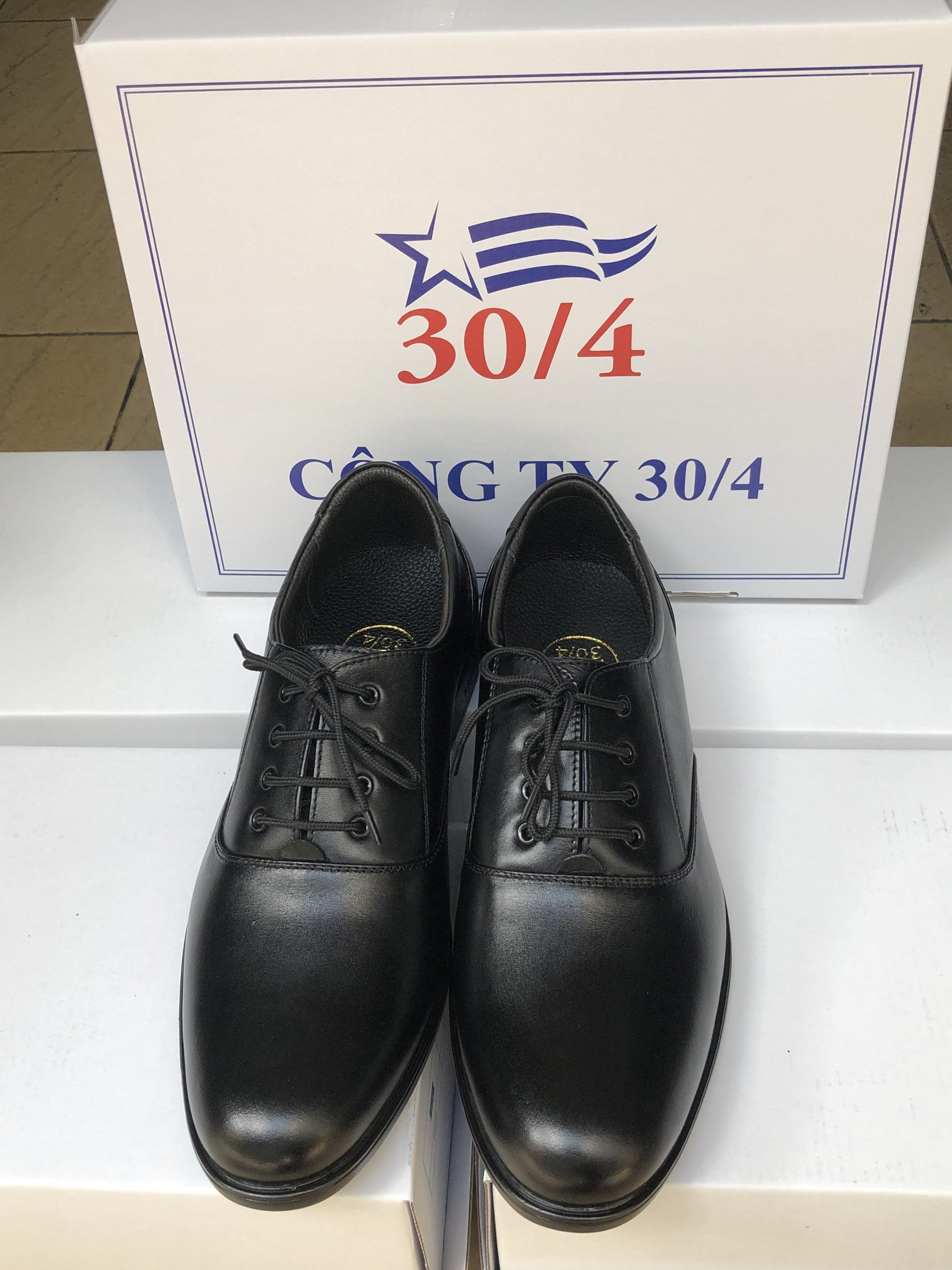 Men's Genuine Leather Office Shoes Lace-Up Style 407A