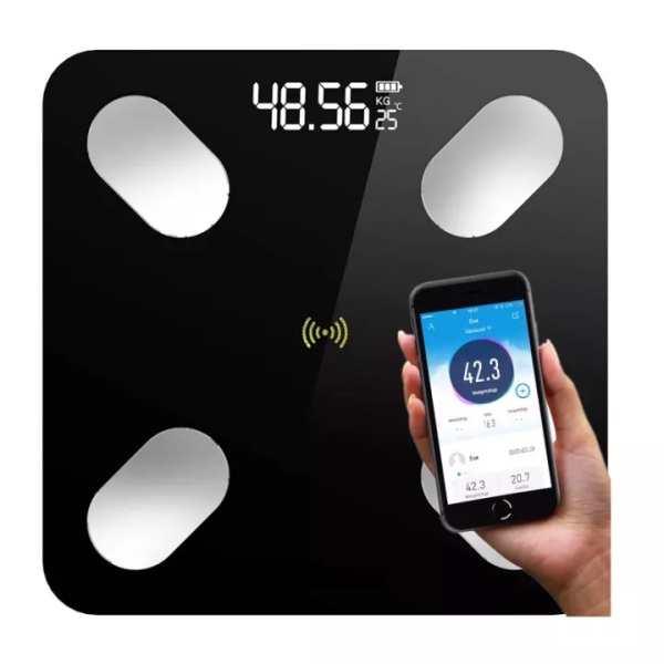 Cân Sức Khỏe Điện Tử Cân Đo Và Phân Tích Các Chỉ Số Cơ Thể Kết Nối Bluetooth Với Điện Thoại - Mặt Kính Cường Lực...Hàng Chính Hãng Gobos