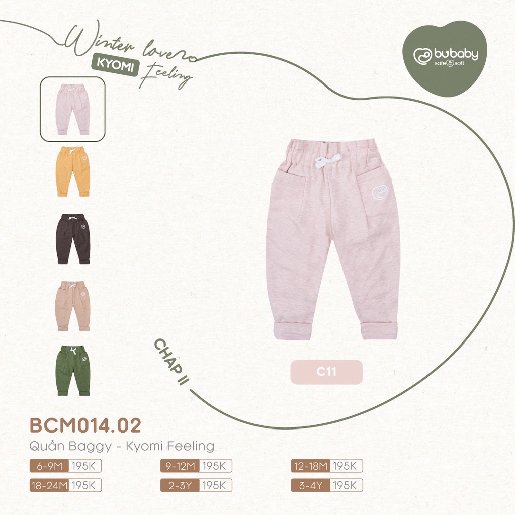 Quần Baggy Bu, Bubaby Feeling cho bé 6m - 4Y