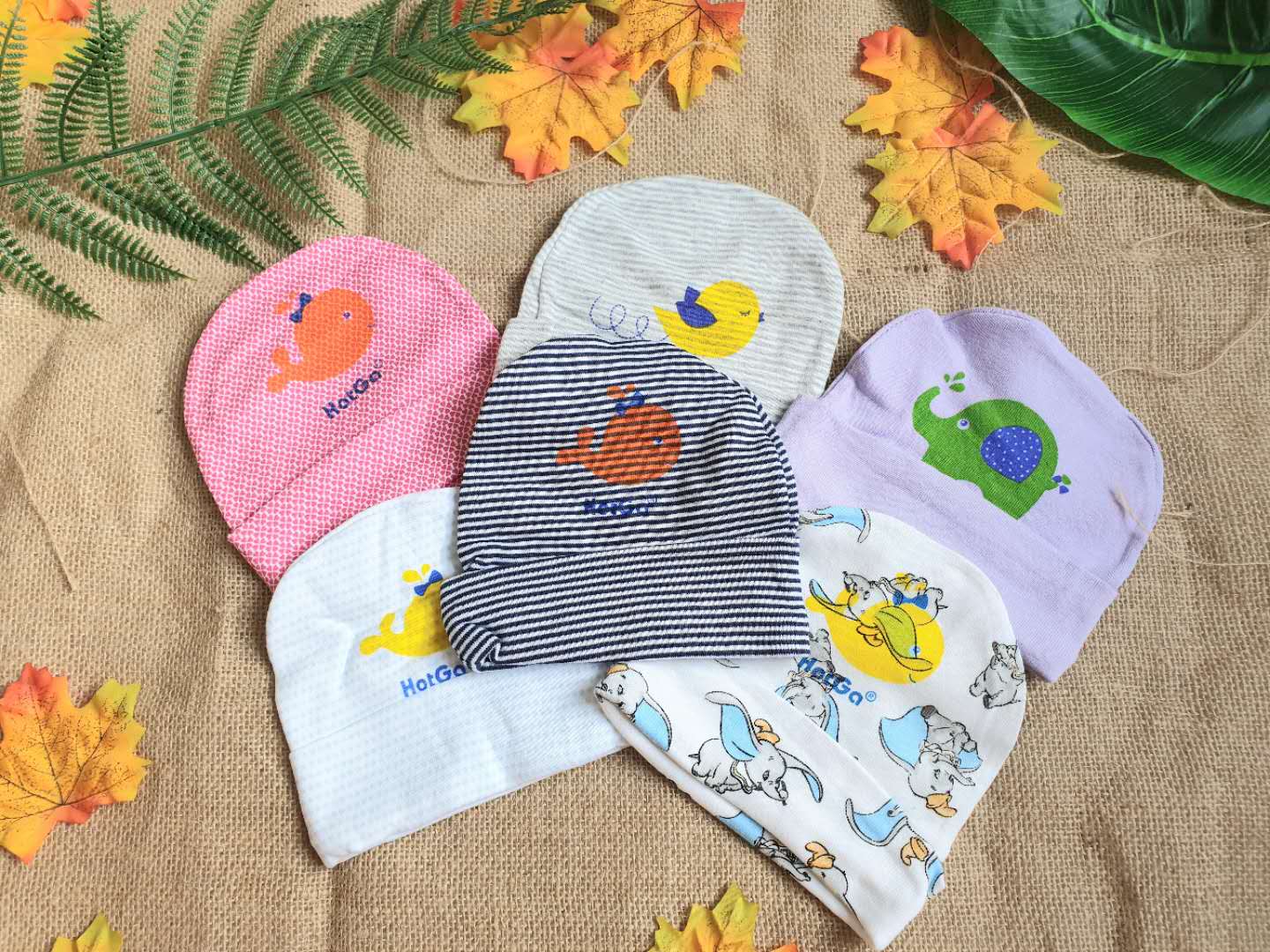 Mũ sơ sinh Hotga/ Nón sơ sinh cho bé dưới 3 tháng