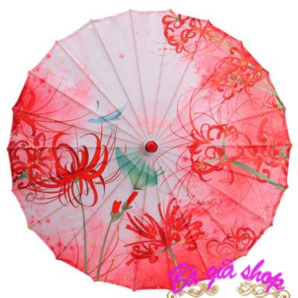 Dù cổ trang dù vải in dù chụp hình