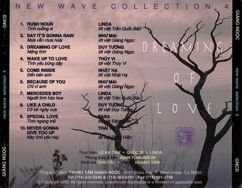 New Wave Selection 4 - Dreaming Of Love