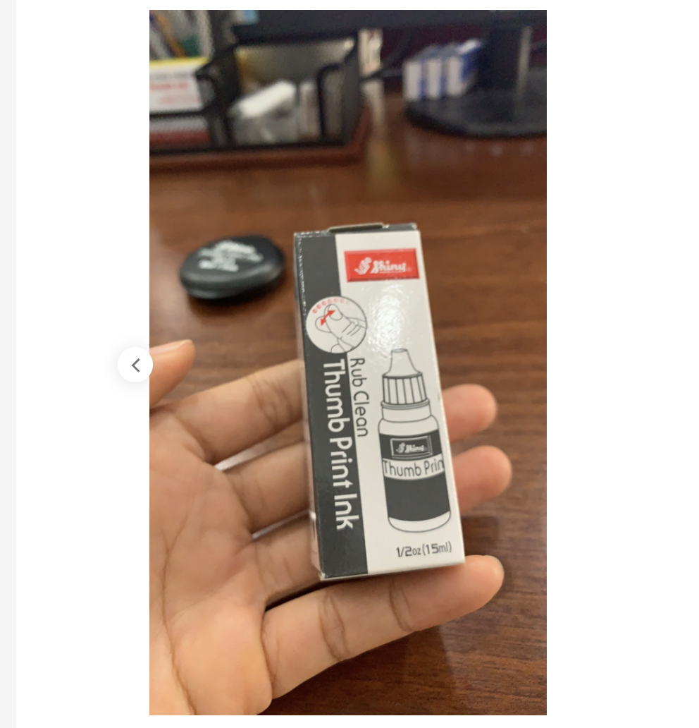 Mực lăn tay shiny smrc dùng cho lăn tay sm2a mực lăn tay shiny thumb print ink smrc-61 không dính tay