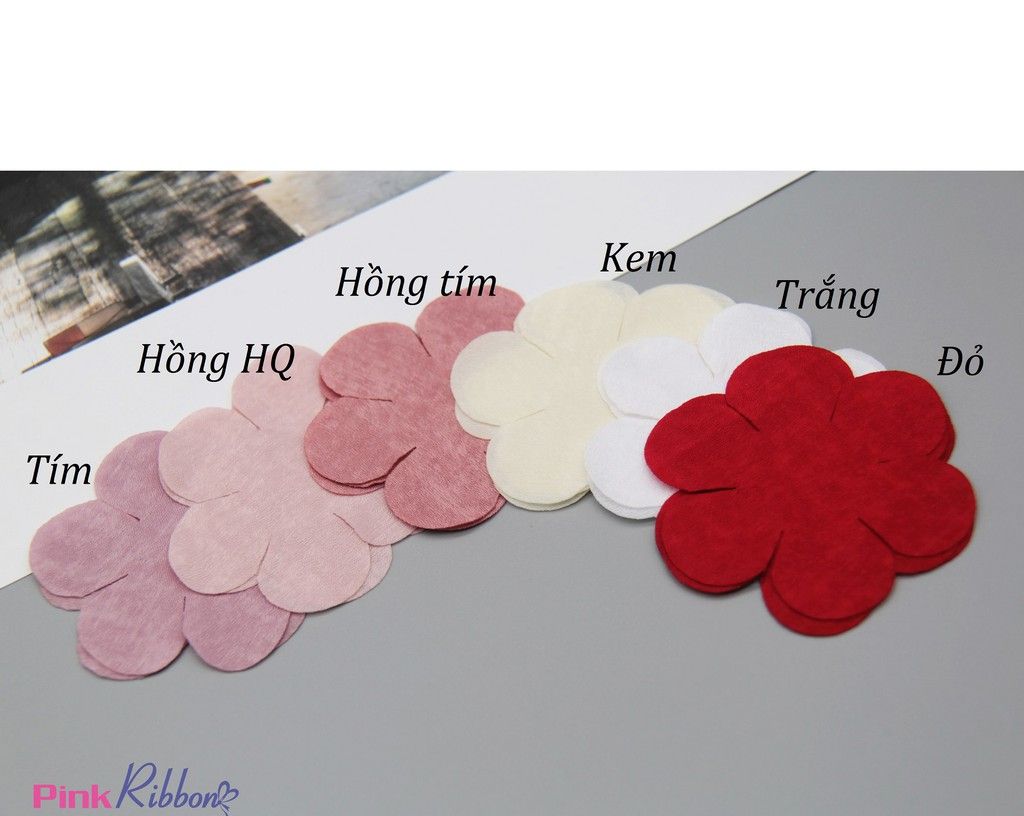 Cánh hoa vải gấm 6 cánh