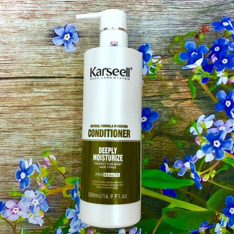 [+Tặng mũ trùm][HCM]Dầu xả làm sạch gàu Karseell Deeply Moisture Conditioner 500ml