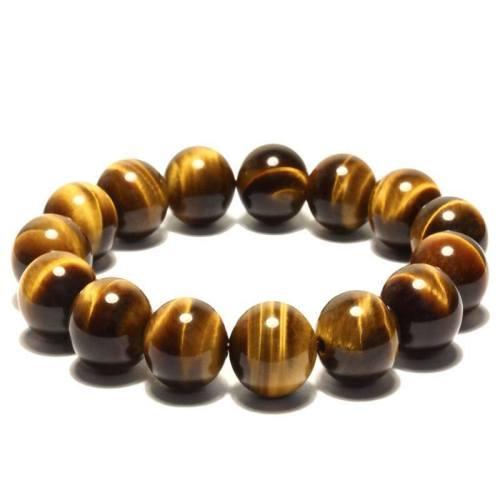 [HCM]VÒNG TAY ĐÁ MẮT HỔ NÂU ÁNH VÀNG 12LY-VIP