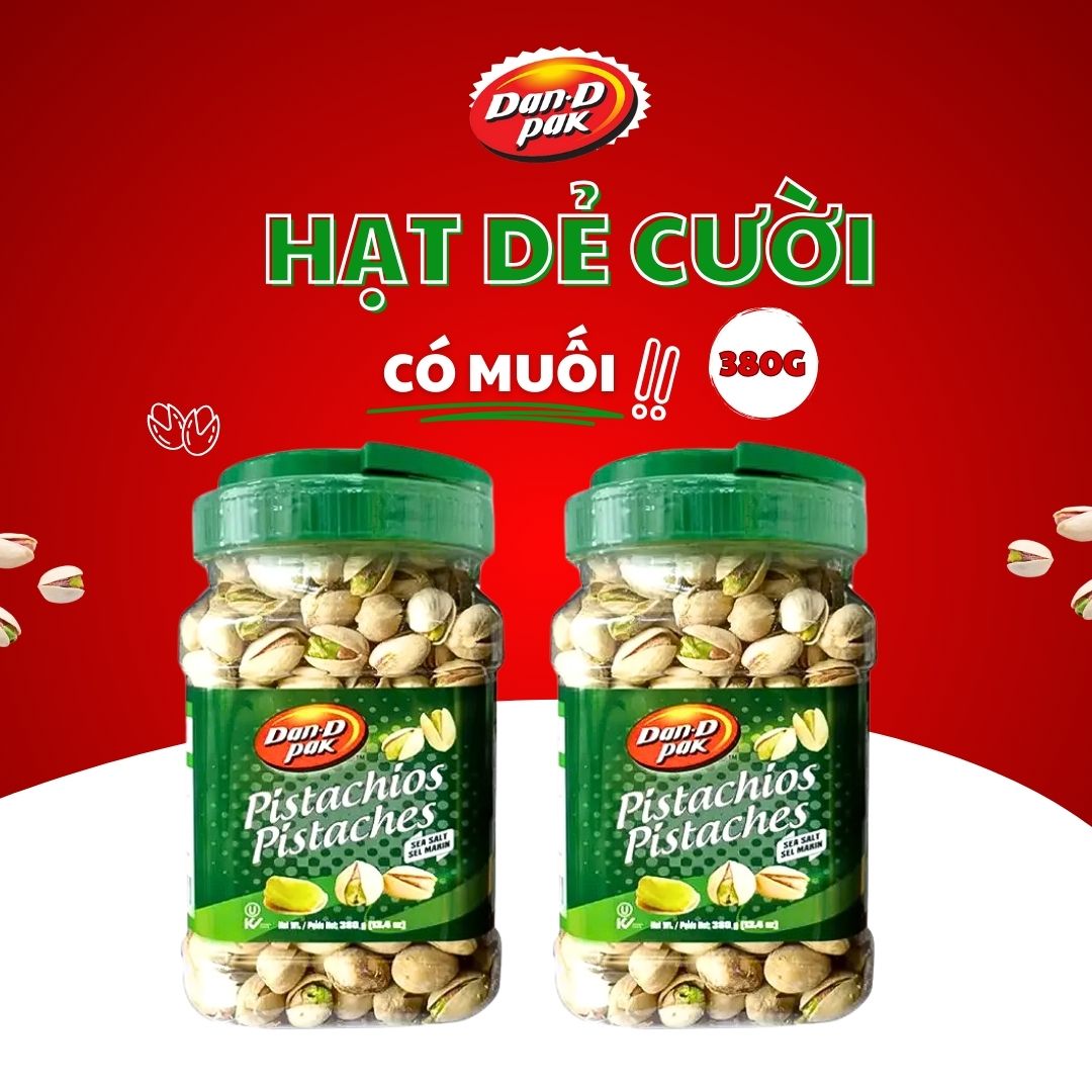 [Chính hãng] Hạt dẻ cười muối 160g, 380g Dan D Pak