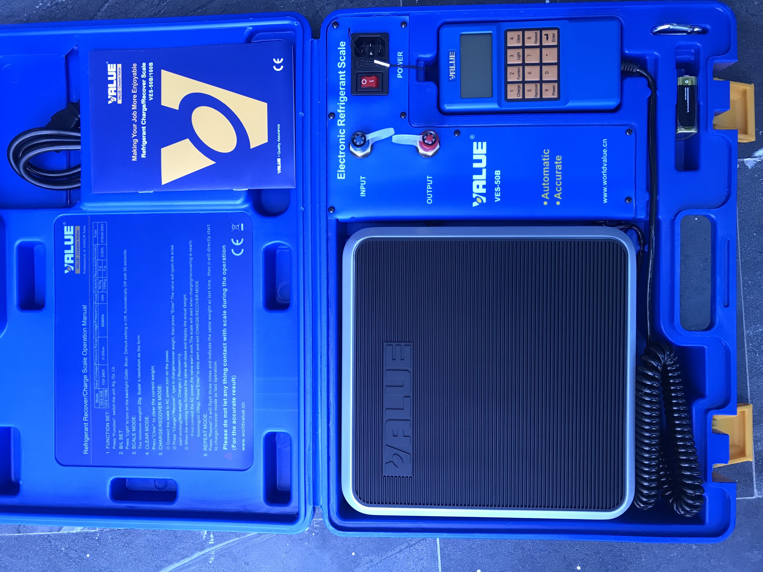 Bàn Cân Nạp Gas Tự Động VALUE Model VES- 50B
