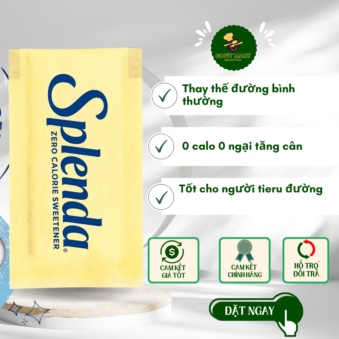 Đường ăn kiêng Splenda (nấu ăn, làm bánh keto, das)