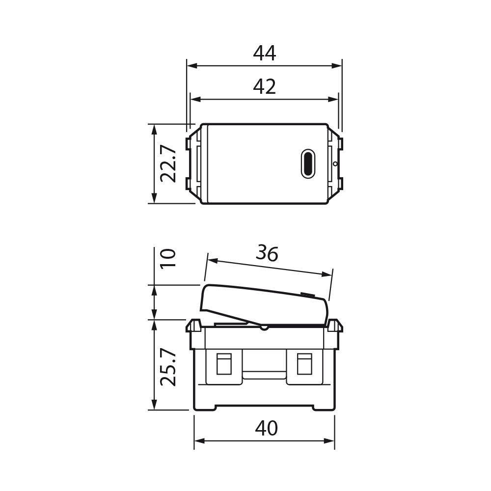 Công tắc 1 chiều và 2 chiều màu Đen dòng Panasonic Wide