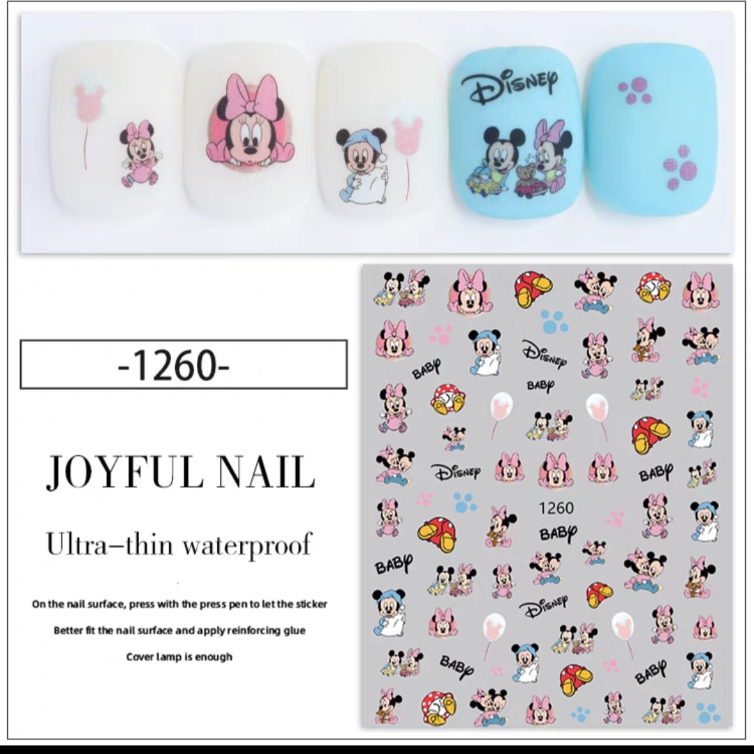 Sticker nail, miếng dán móng tay mã mới JO