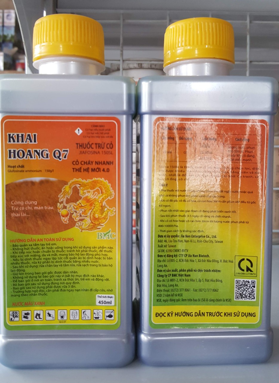 Thuốc diệt cỏ KHAI HOANG Q7 - Chai 450ml