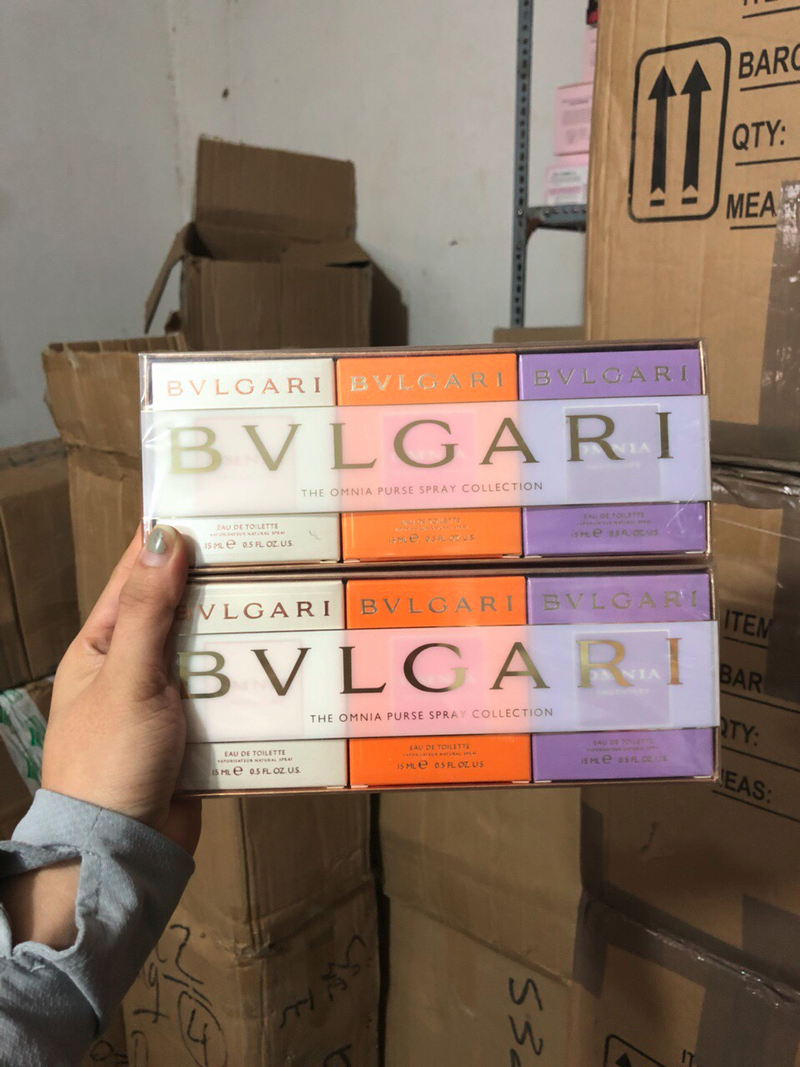 Set 3 chai nước hoa nữ Bullllgari cao cấp