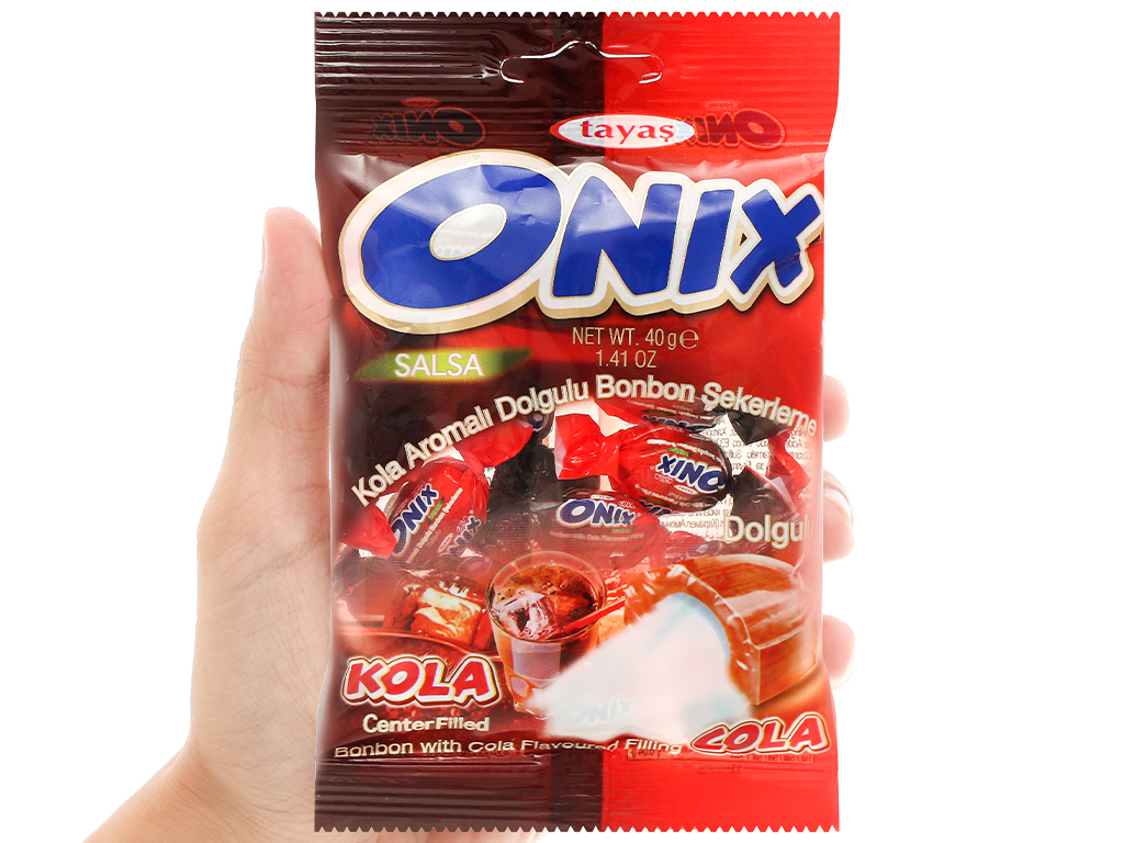 Combo 7 Kẹo Onix Salsa vị cola gói 40g mini