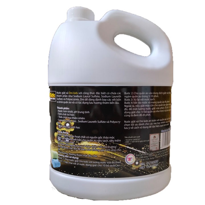 Nước Giặt Xả Quần Áo Dni-Kid 3600ml