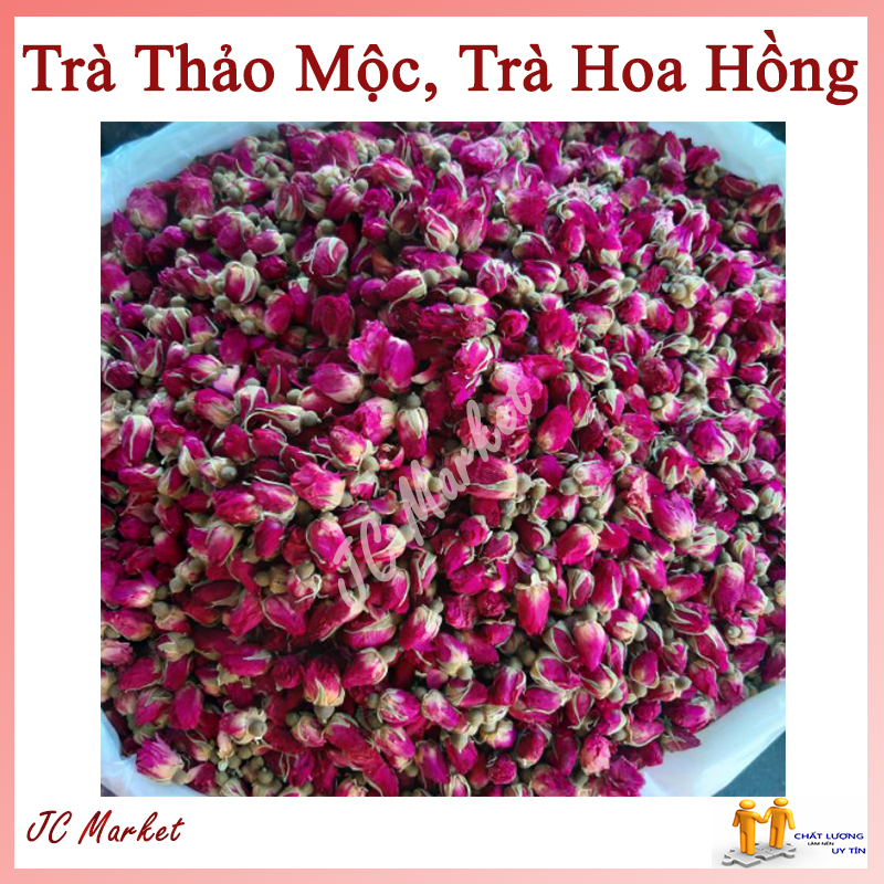 100 gram trà thảo mộc trà hoa hồng sấy khô cúc nụ hồng