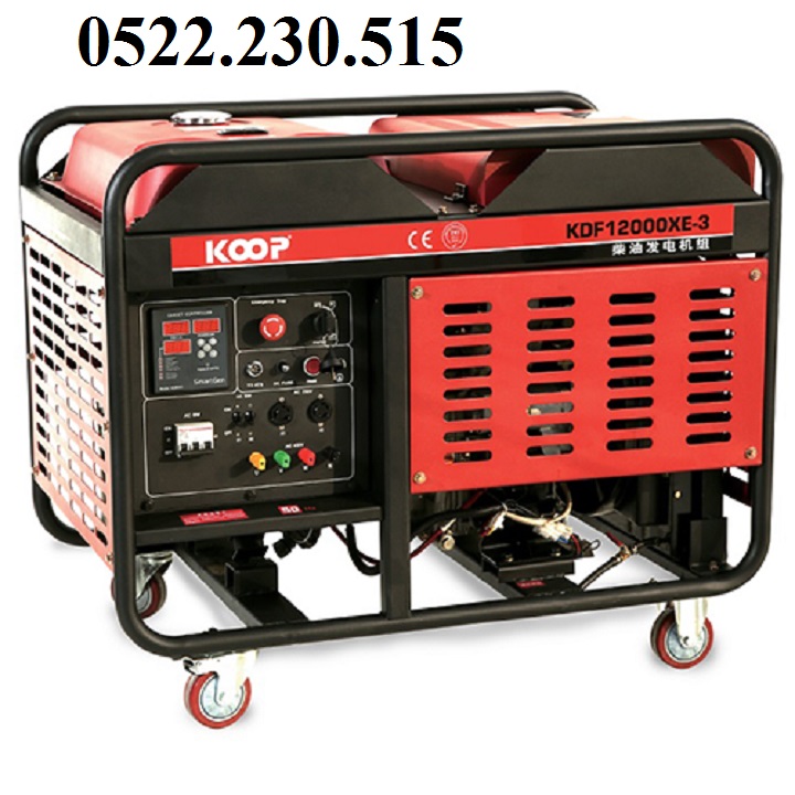 [Có bảo hành] [Chính hãng] [Giá hủy diệt] [Có sẵn] Máy Phát Điện Chạy Dầu 10Kw Koop KDF12000XE 3 Pha