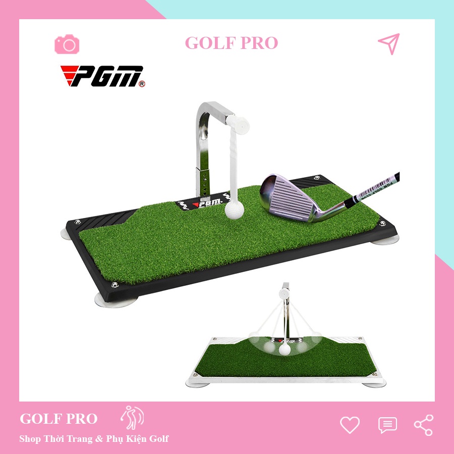 Thảm golf xoay tập swing golf xoay 360 độ pgm golf trainer