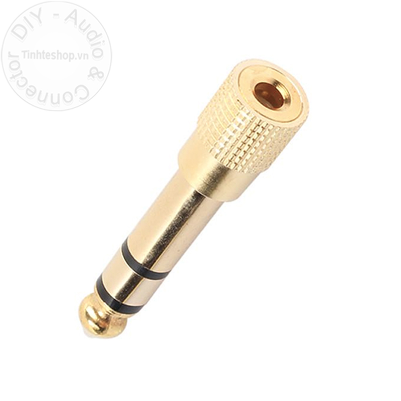 Jack 6.5 ra 3.5mm stereo 1 chiếc - Đầu đổi 3.5 sang 6.5