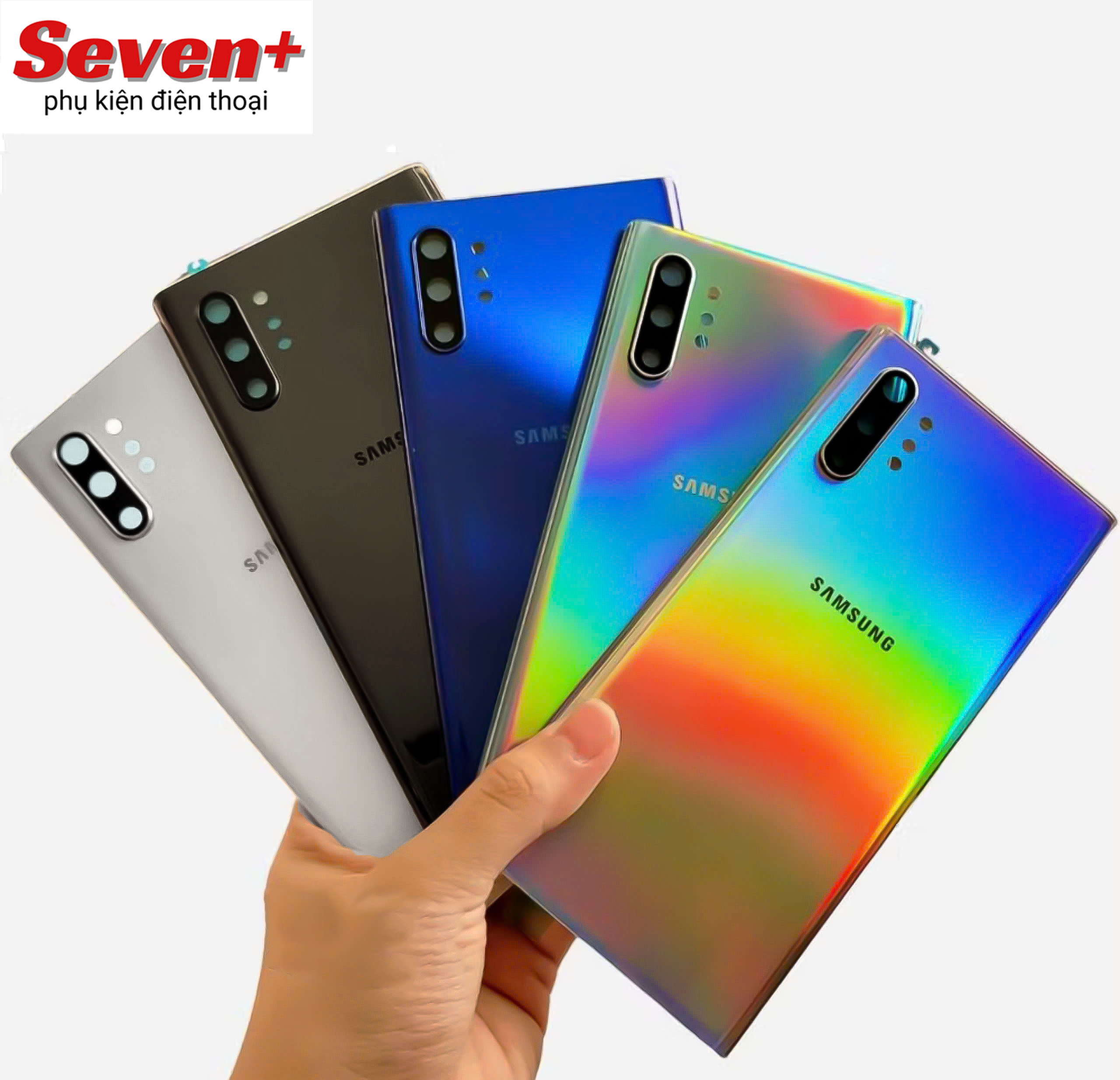 Nắp Lưng Samsung Note 10+ Note 10 Plus (Bản Lớn) Có Kính Camera Và Keo Dán