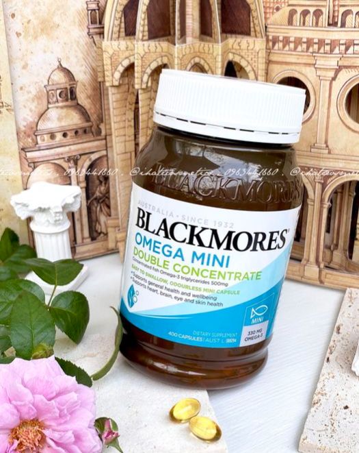 Dầu cá Blackmores Omega Mini Double Concentrate 400 viên