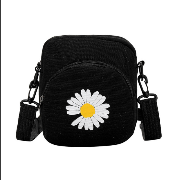 Túi Đeo Chéo Nữ Giá Rẻ Hot Trend Hoa Cúc Hàn Quốc Bao Đẹp Siêu Xinh có 3 màu ( vàng,trắng,đen )