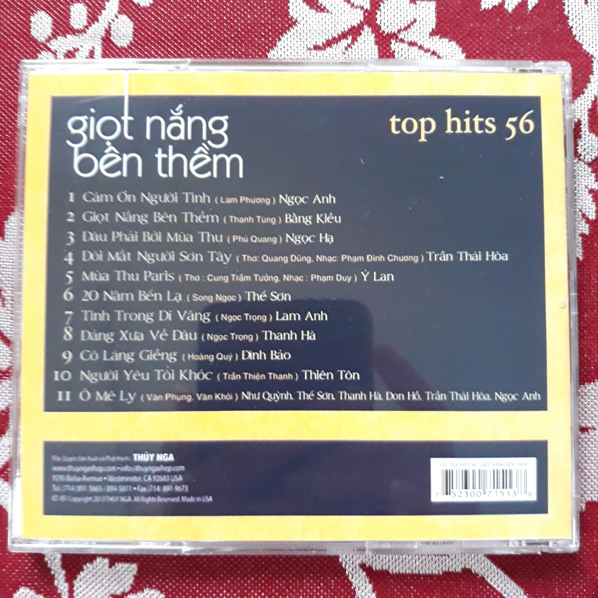 Bộ 5 đĩa cd Thúy Nga phono