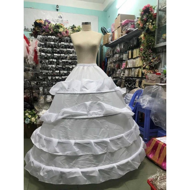 Tùng váy cưới 4 tầng cứng tùng phồng cô dâu