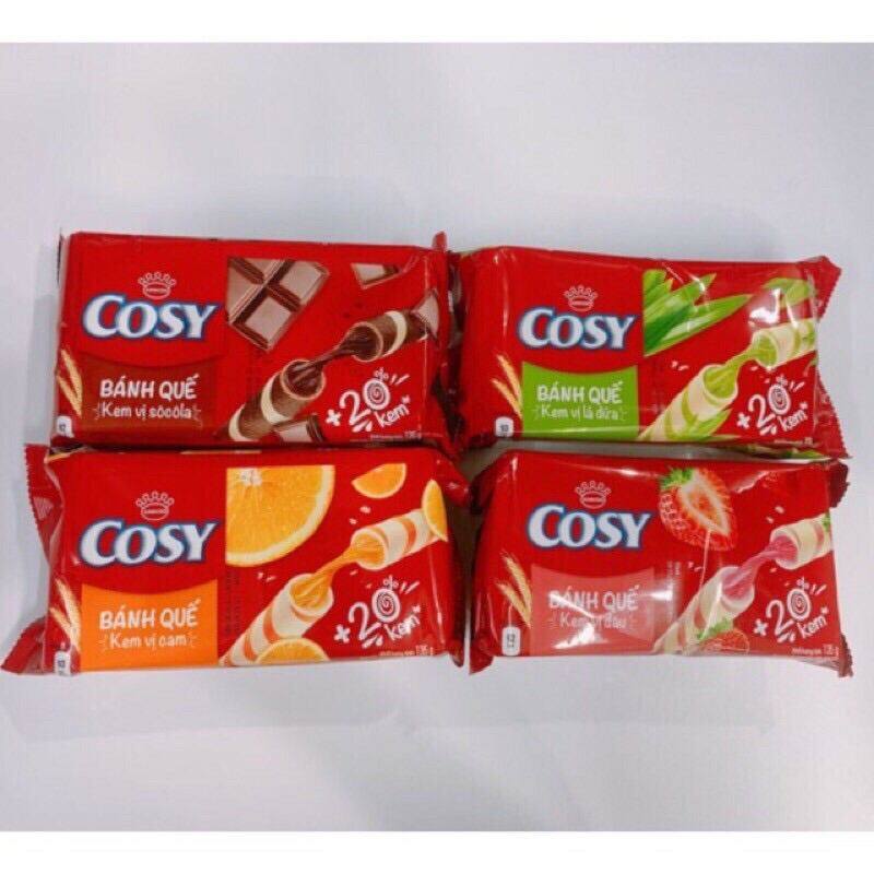 (Bán sĩ) Bánh quế cosy thùng (24 gói *117,5g) mix đủ vị