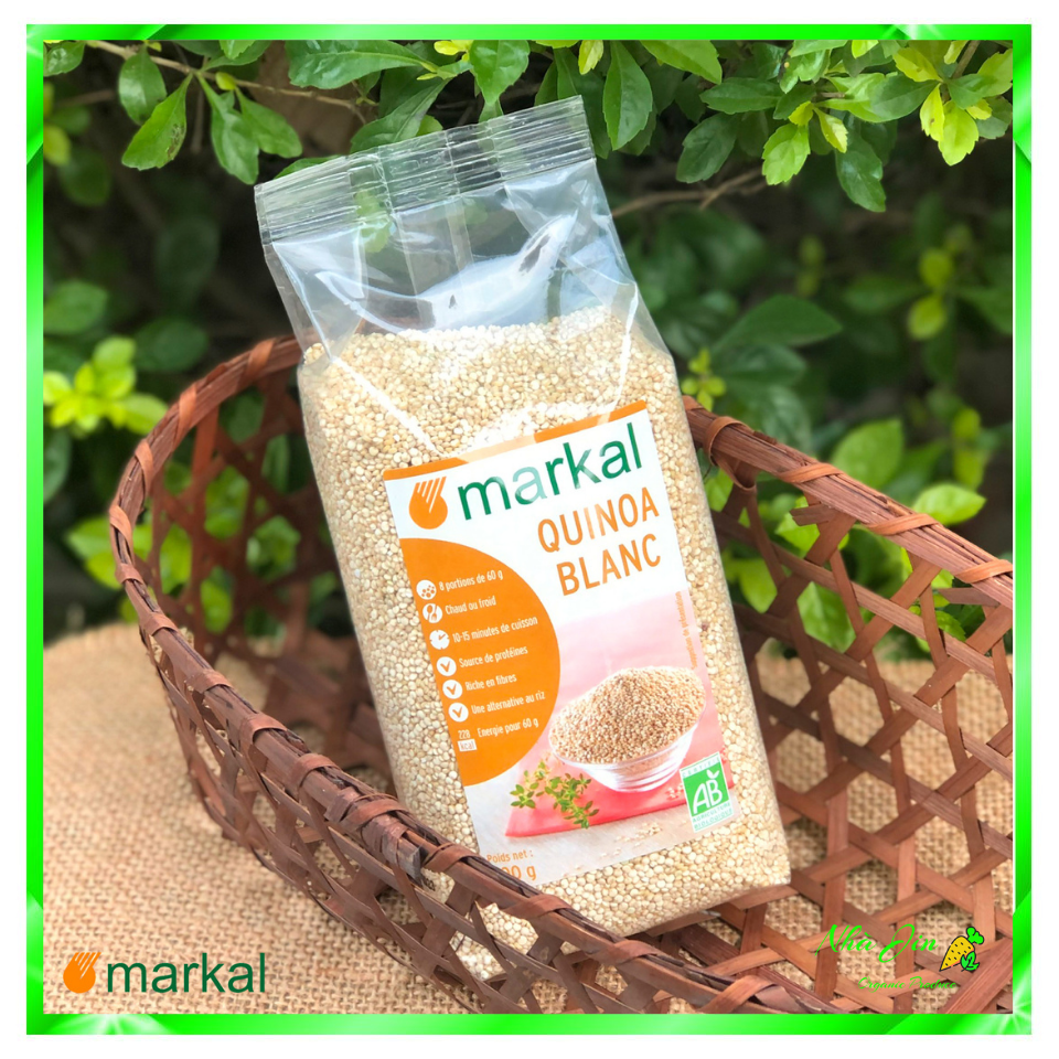 Hạt diêm mạch quinoa trắng hữu cơ Markal 500g