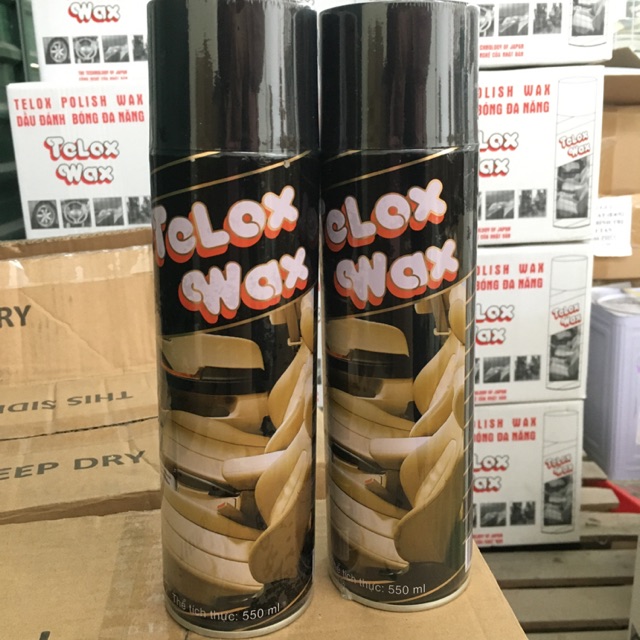 [HCM]Chai Xịt Bóng Telox Wax 550ml (Xịt Bóng Đồ Da Đồ Nhựa Nội Thất Ô tô)