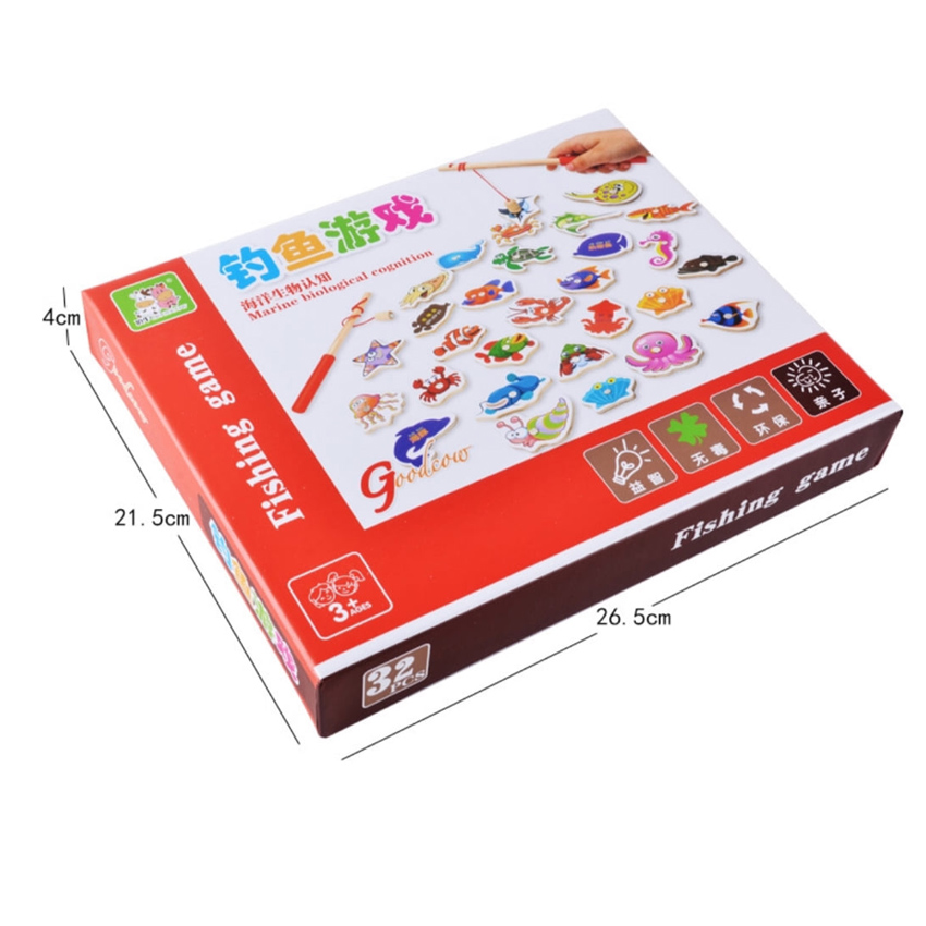 Đồ chơi câu cá bằng gỗ cho bé