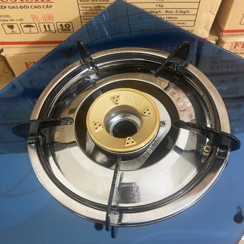Điếu inox + Đầu Đốt sen chia lửa bếp gas chén đồng - -