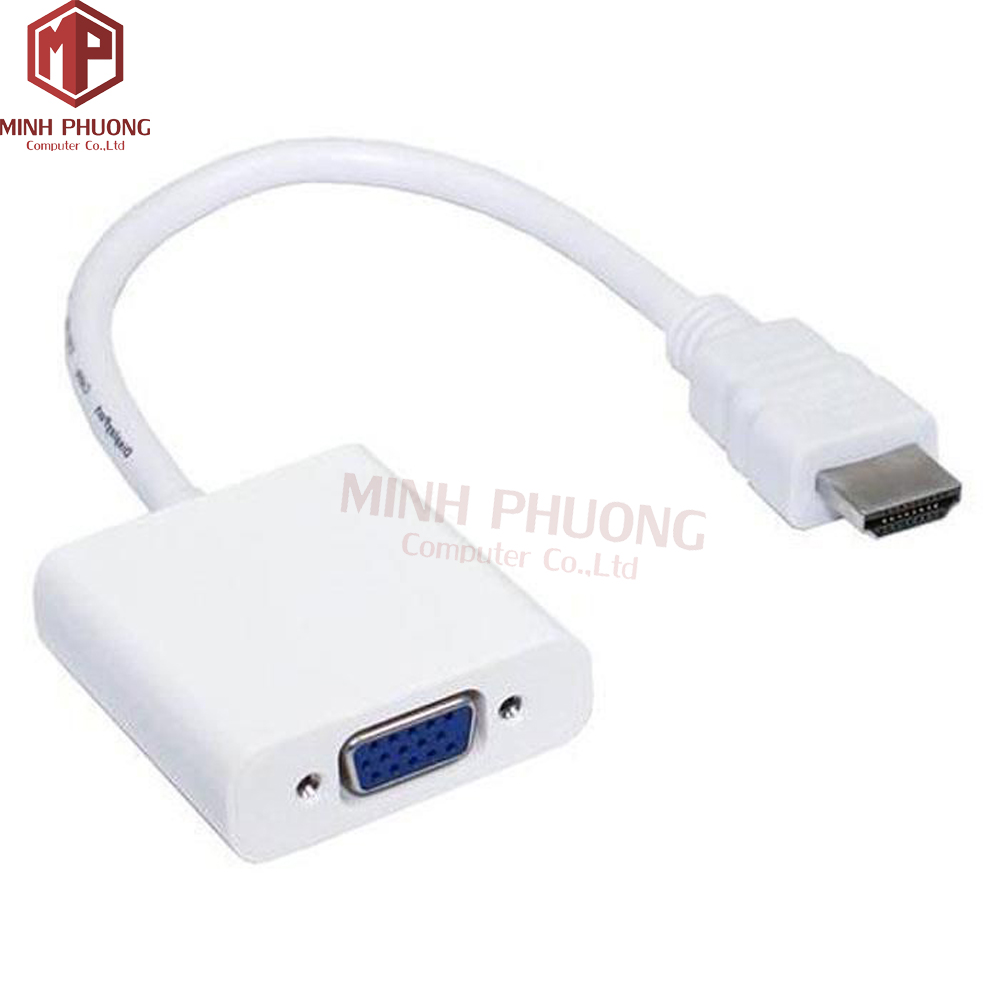 Dây HDMI sang VGA Trắng 20cm