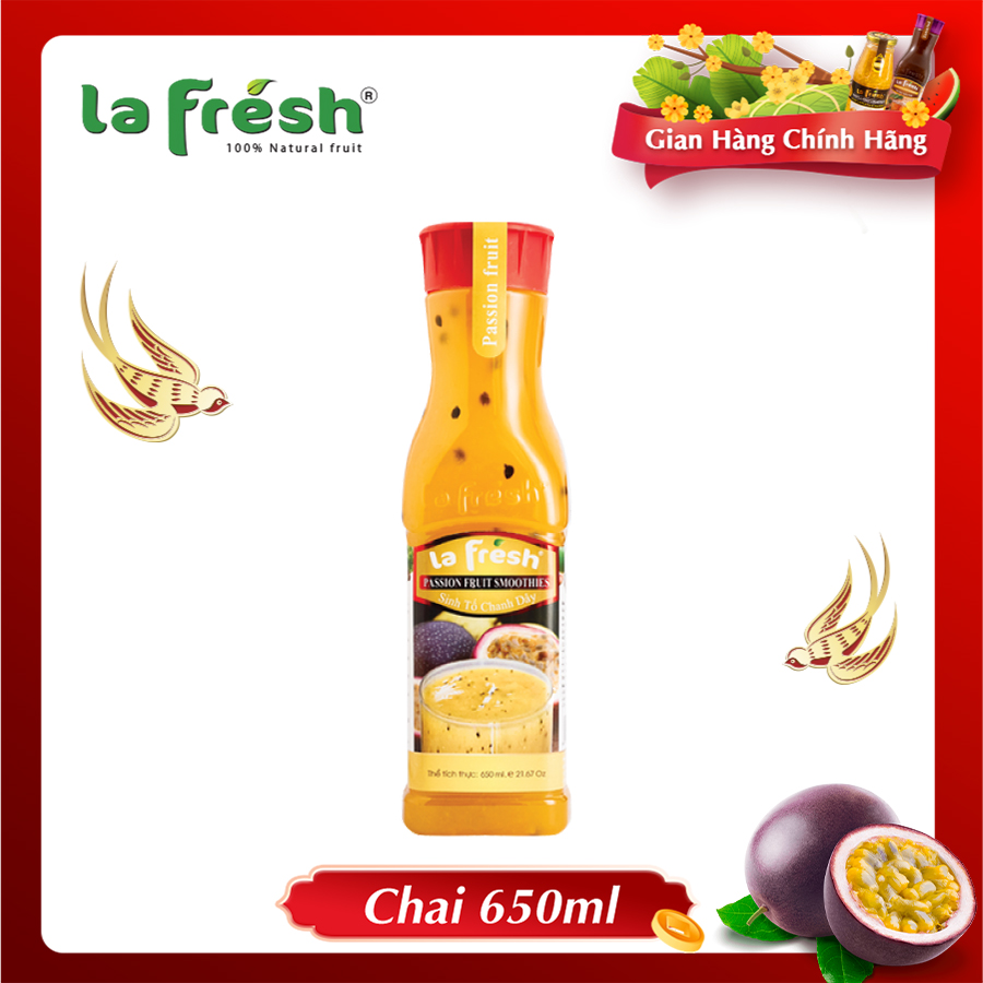 Sinh Tố Chanh Dây Lafresh Đà Lạt 650ml