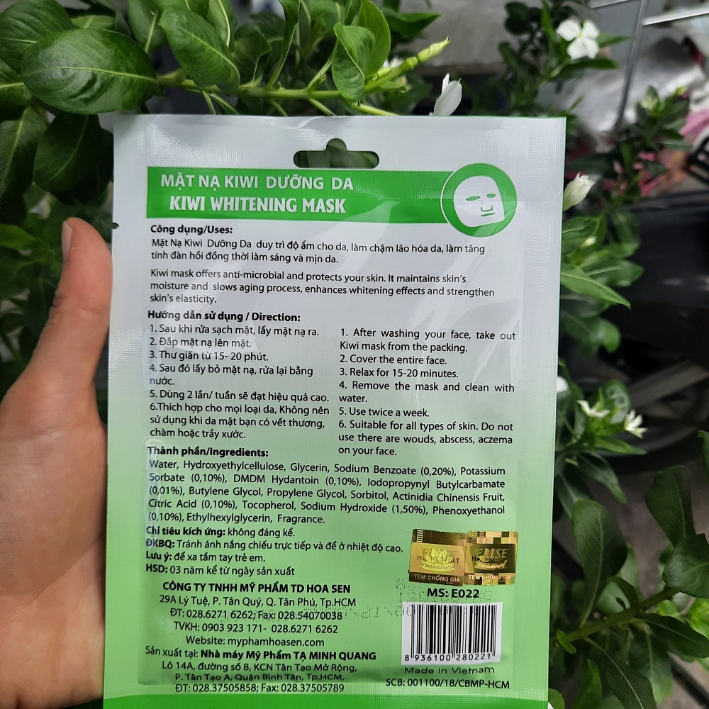 [10 MIẾNG MẶT NẠ] Mặt Nạ Dưỡng Da Elise Trắng Mịn Sáng Da