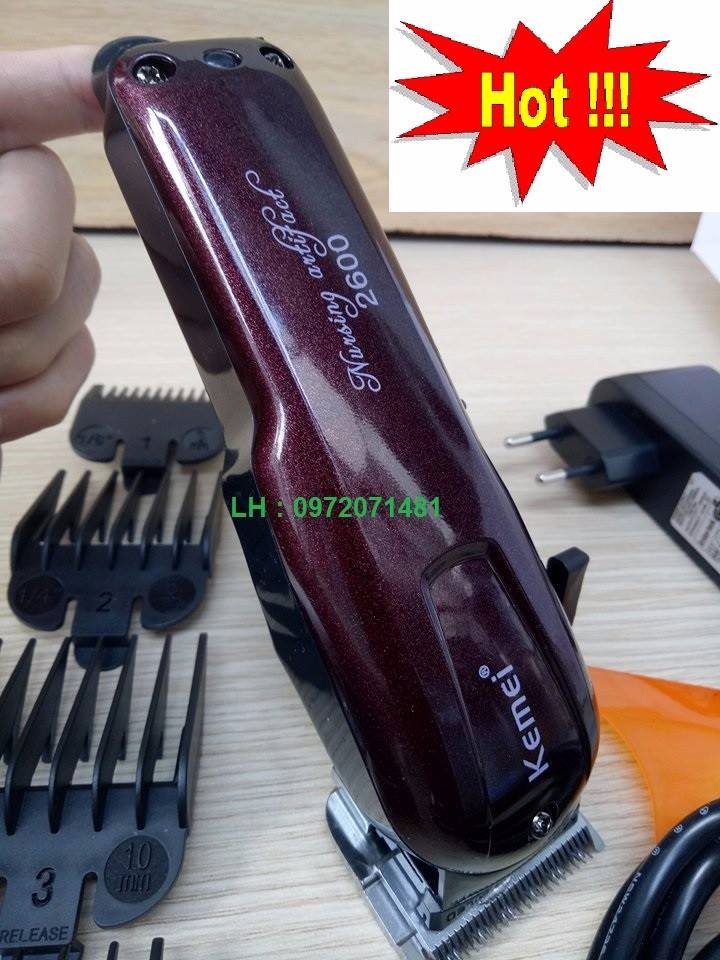 Tông đơ cắt tóc chuyên nghiệp KM2600[TẶNG KÈM LƯỢC TONIGUY CAO CẤP]