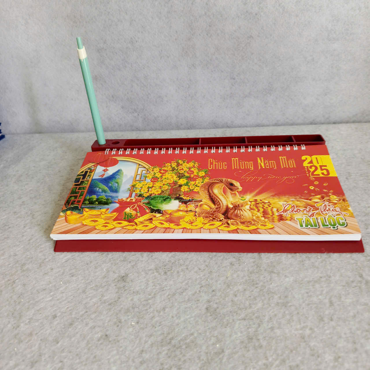 Lịch để bàn 2026 (13 x 28cm) đế nhựa