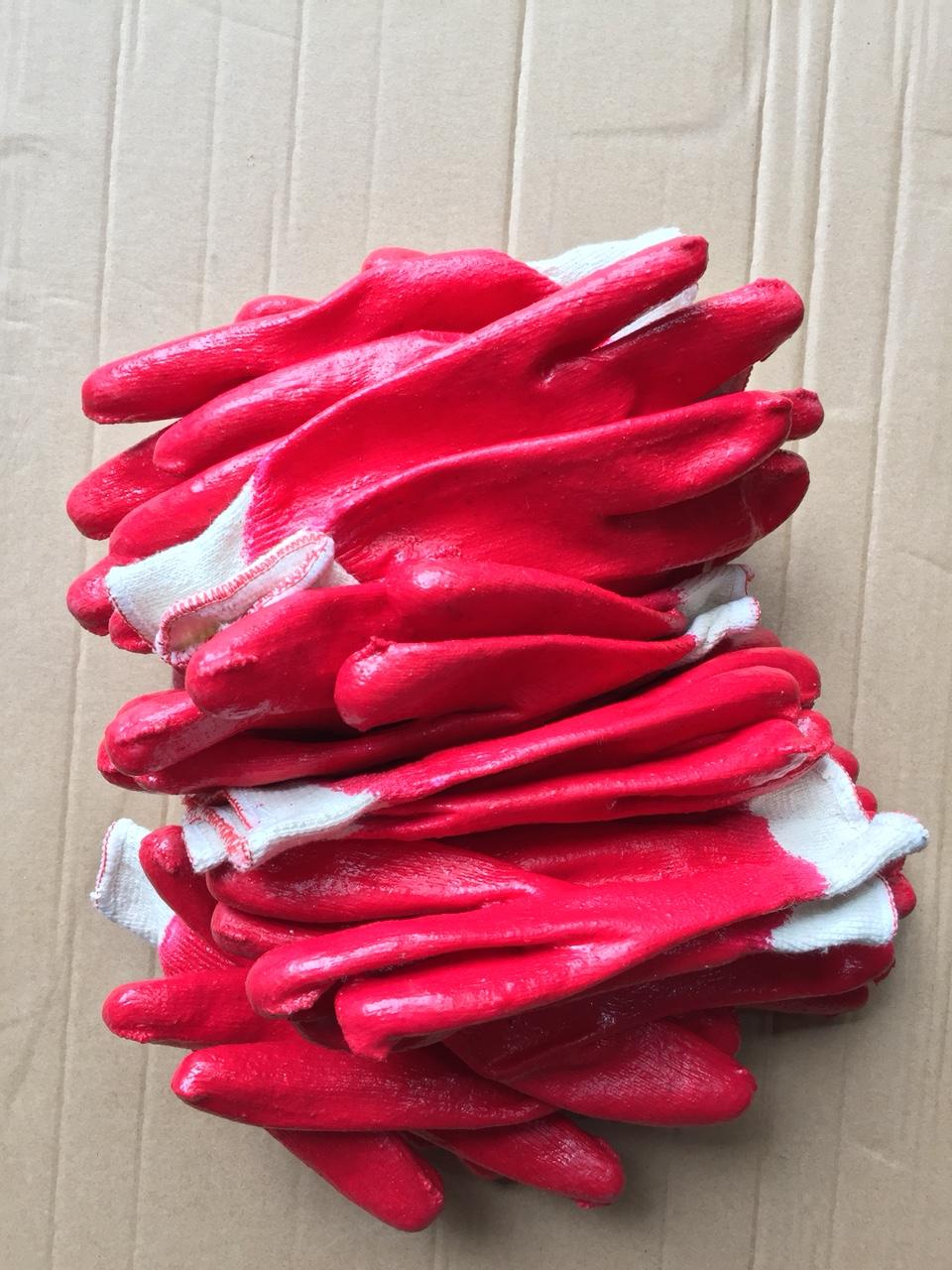 Bộ 10 đôi găng tay bảo hộ lao động - gang tay bao ho lao dong mau ngau nhien - bao tay