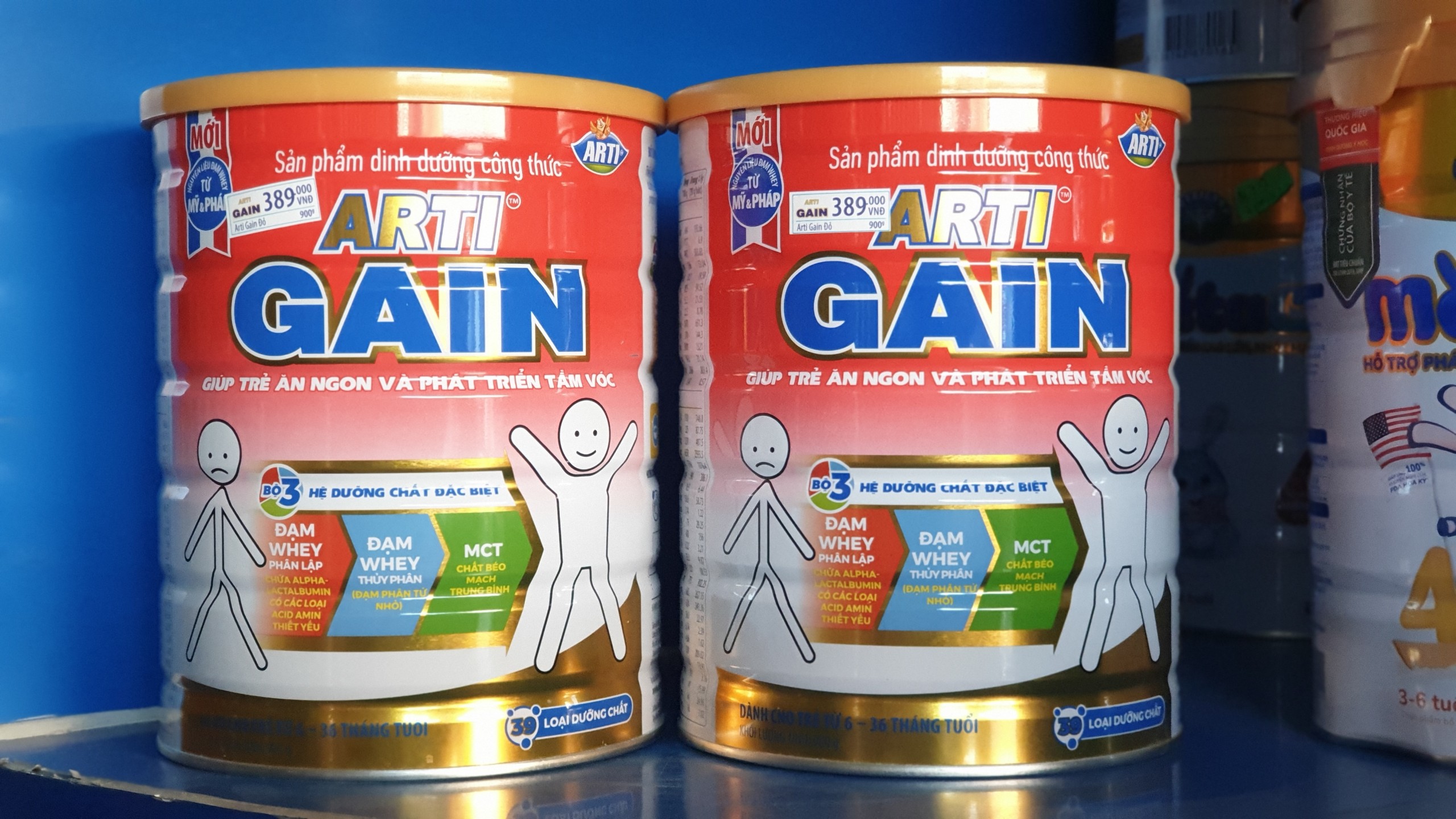 [COMBO 2 LON] Sữa Arti Gain dành cho trẻ Suy dinh dưỡng 900g (CAM KẾT CHÍNH HÃNG, DATE MỚI)