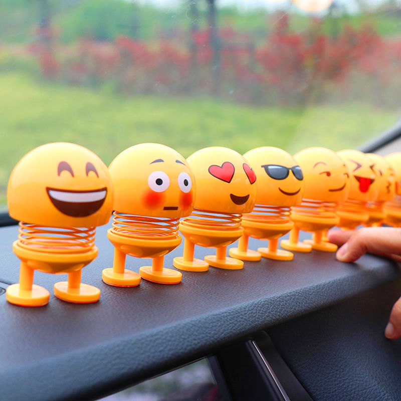Funny spring emoji-hobby toy-learning desk car decoration ..