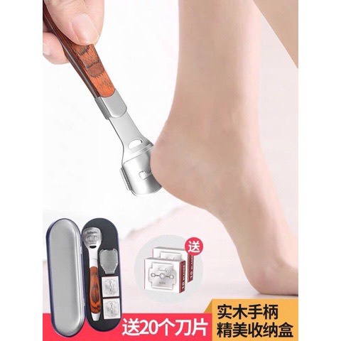 Foot Heel Scrub Exfoliator with 10 Razor Blades