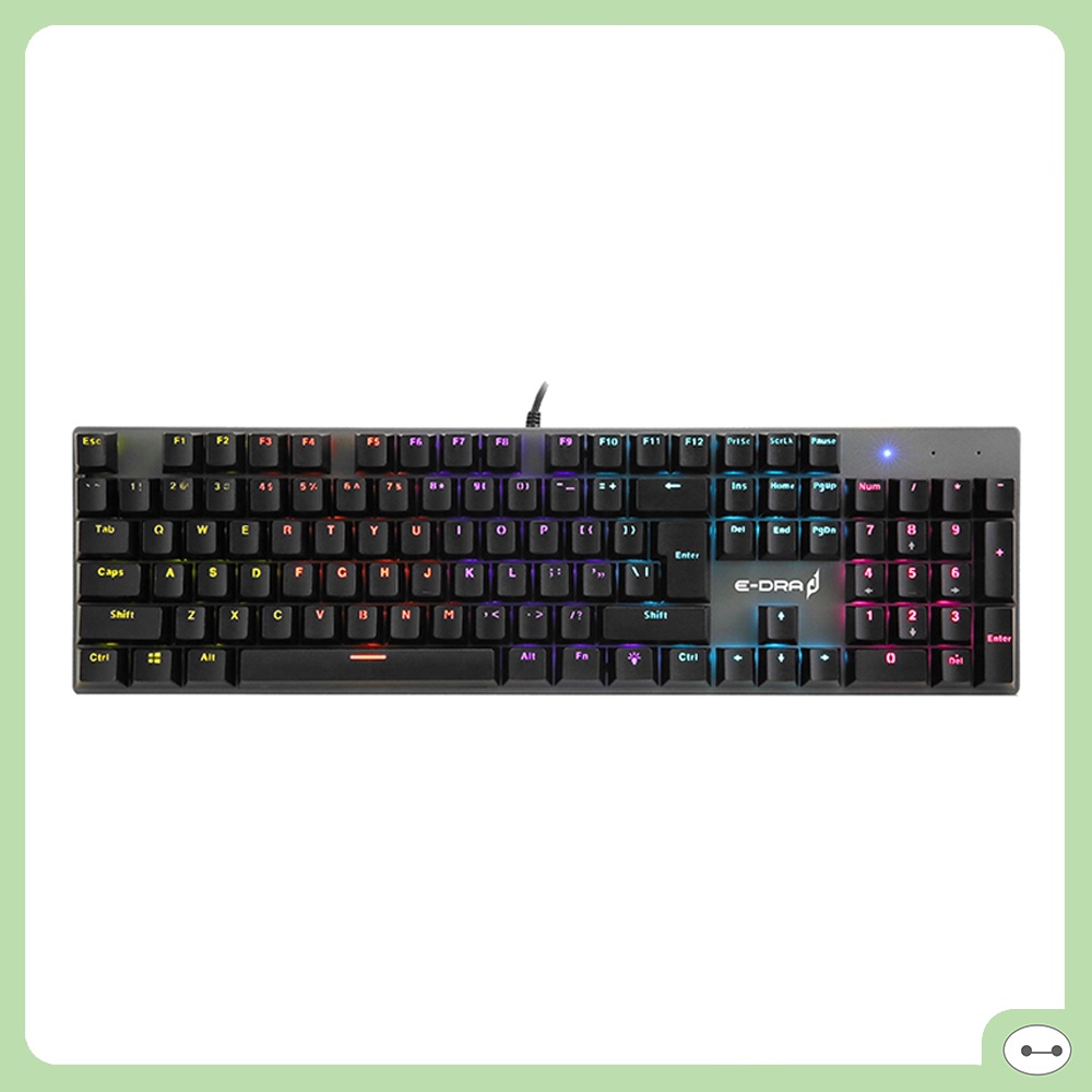 Bàn phím cơ gaming e-dra ek312 ek313 led chơi game