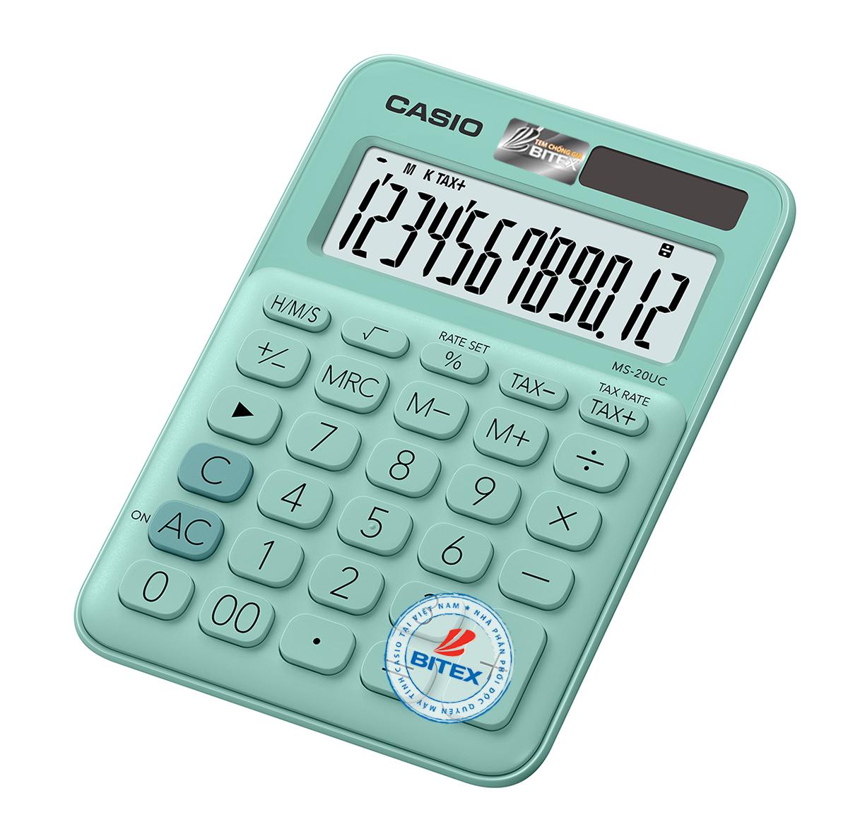Máy tính CASIO MS-20UC NHIỀU MÀU