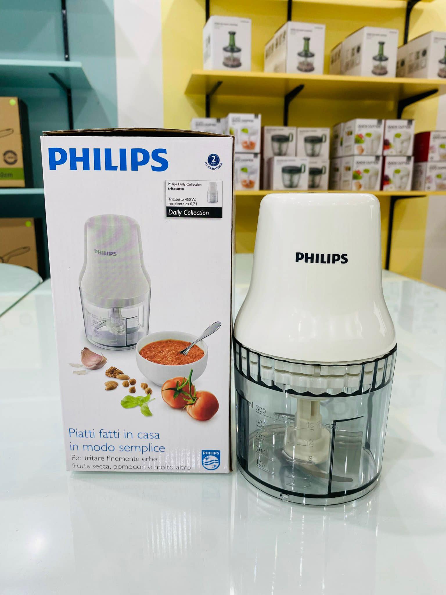Máy xay thịt Philips HR1393 (0.7 lit) - Hàng chính hãng
