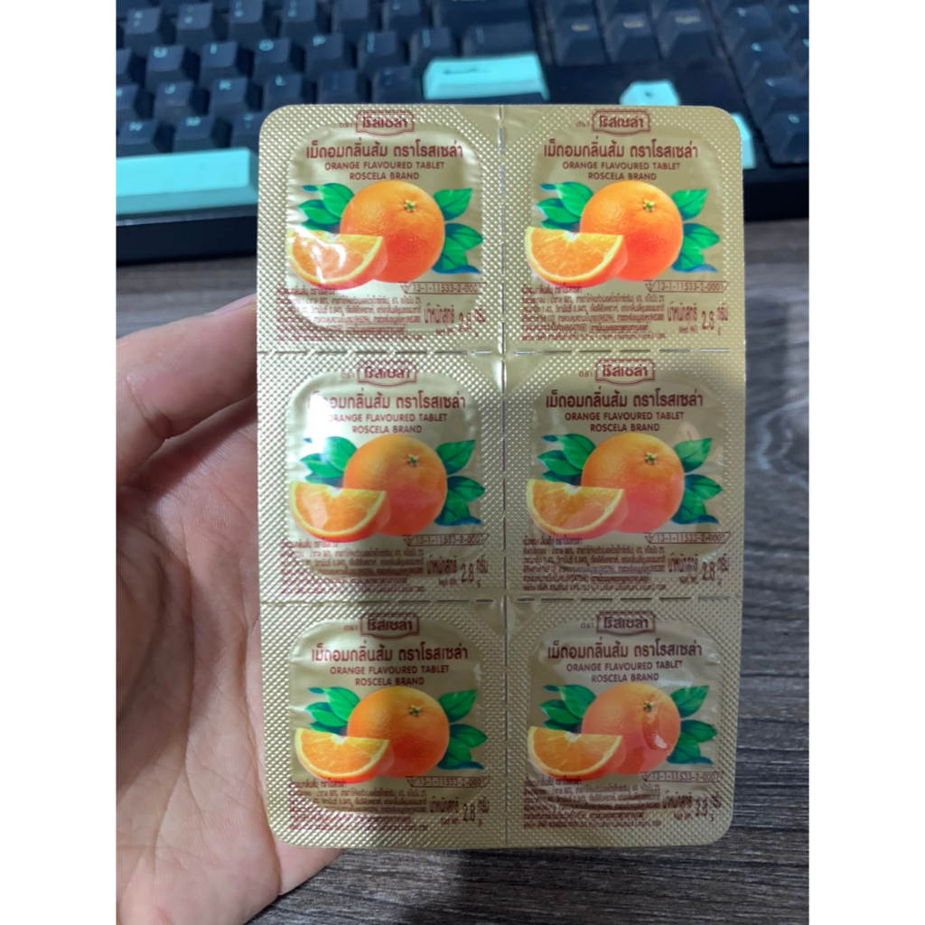 Kẹo cam Vitamin C Thái Lan