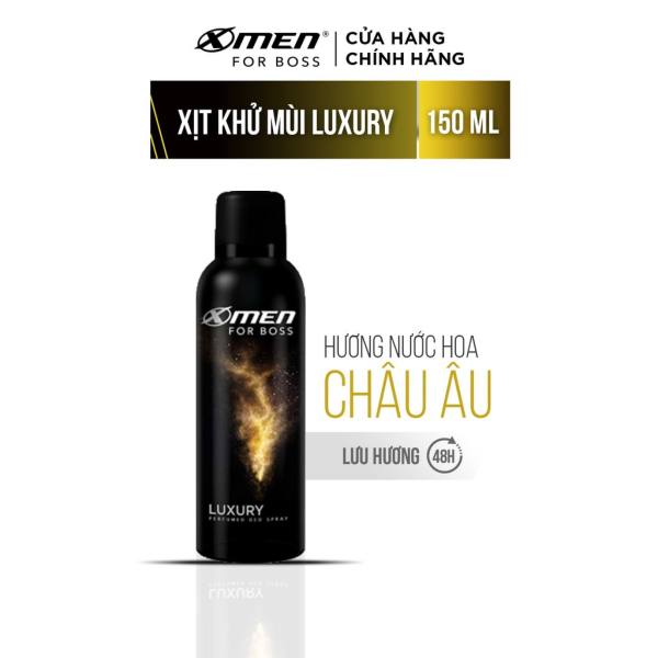 Xịt khử mùi X-Men For Boss Luxury - Mùi hương sang trọng tinh tế 150ml nhập khẩu