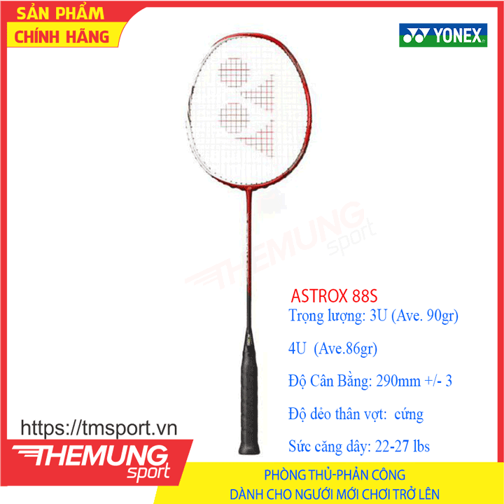 Vợt Cầu lông Yonex Astrox 88S New 2020 Đỏ